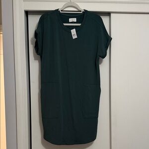 Lou & Grey Dark Green Casual Dress